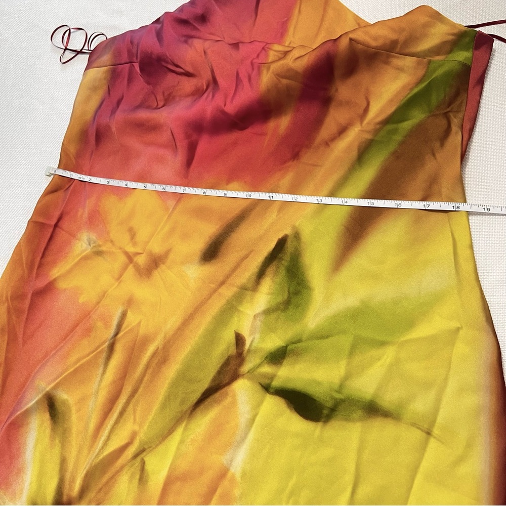 ZARA Tie Dye Backless Midi Dress NWT L - Picture 10 of 16